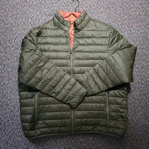 Swiss Tech Men's Military Green and Orange Puffer Jacket 2X